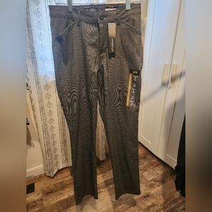 Lee Gray Plaid Straight Leg Pants